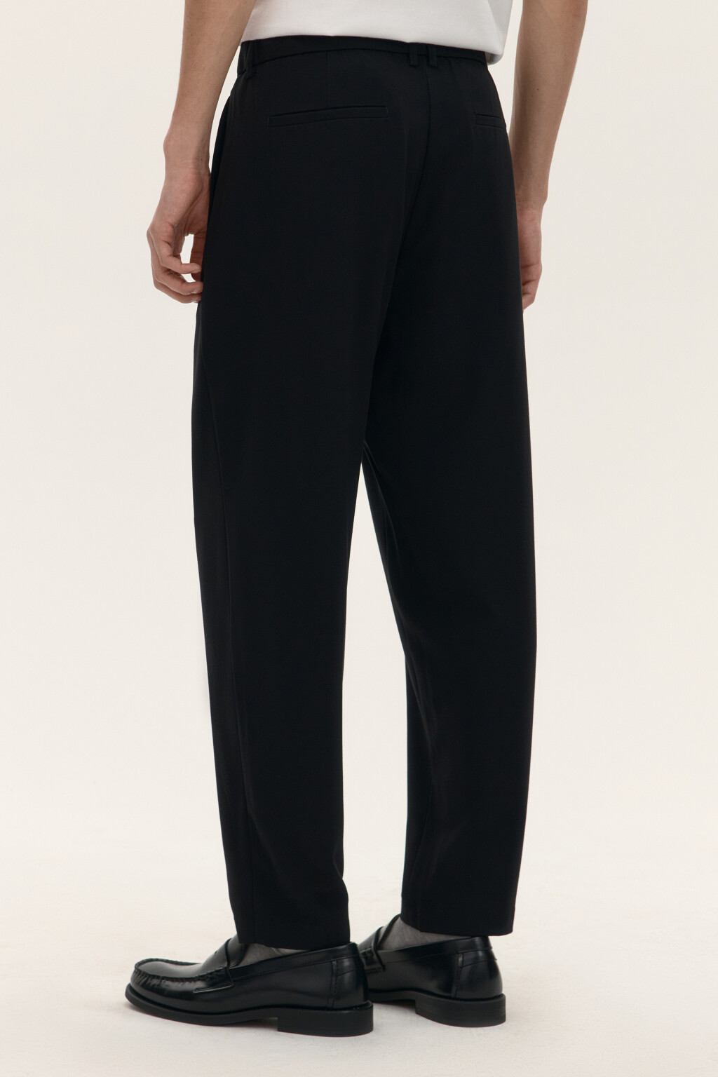 Брюки костюмные прямого кроя - цвет черный - 3