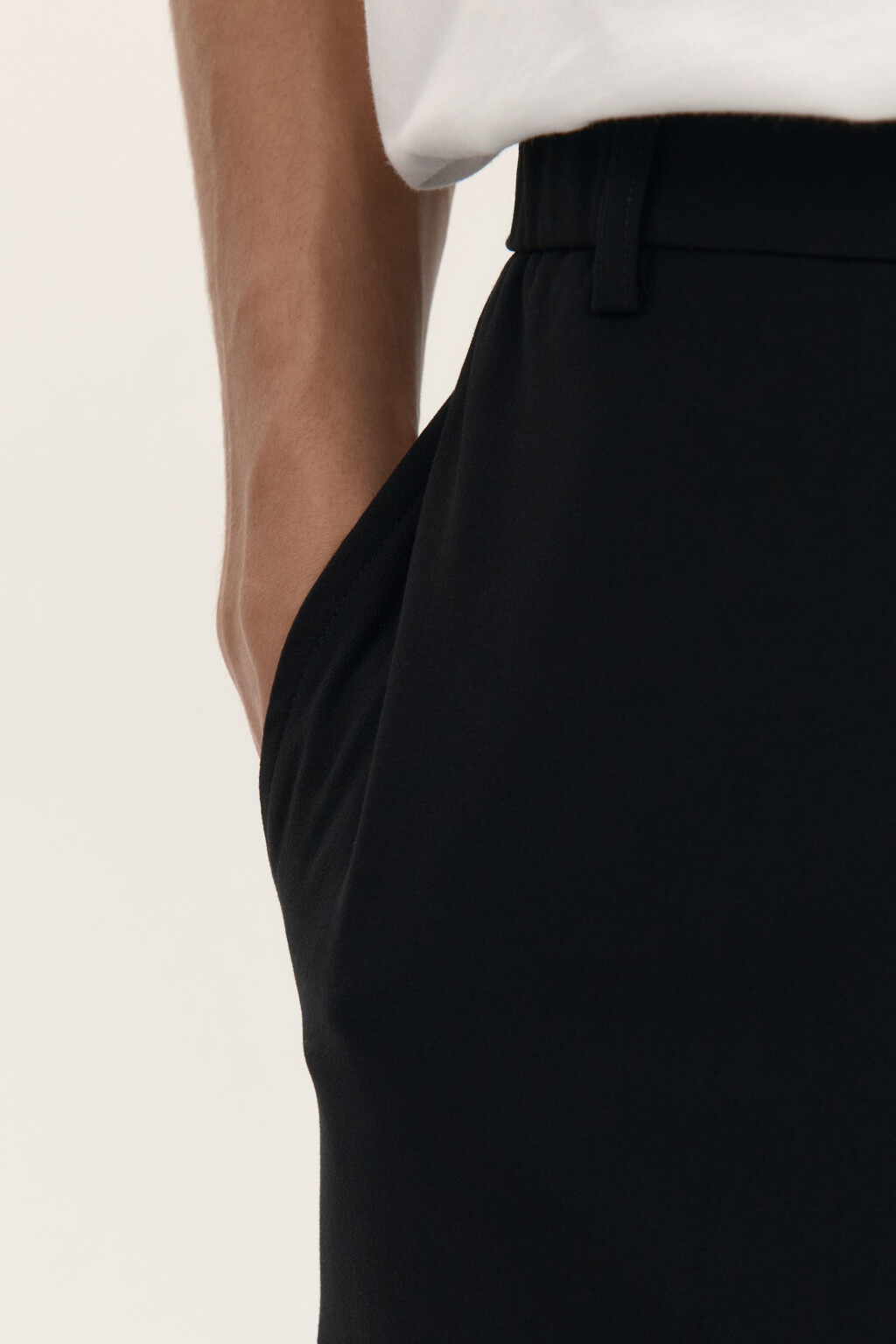 Брюки костюмные прямого кроя - цвет черный - 6
