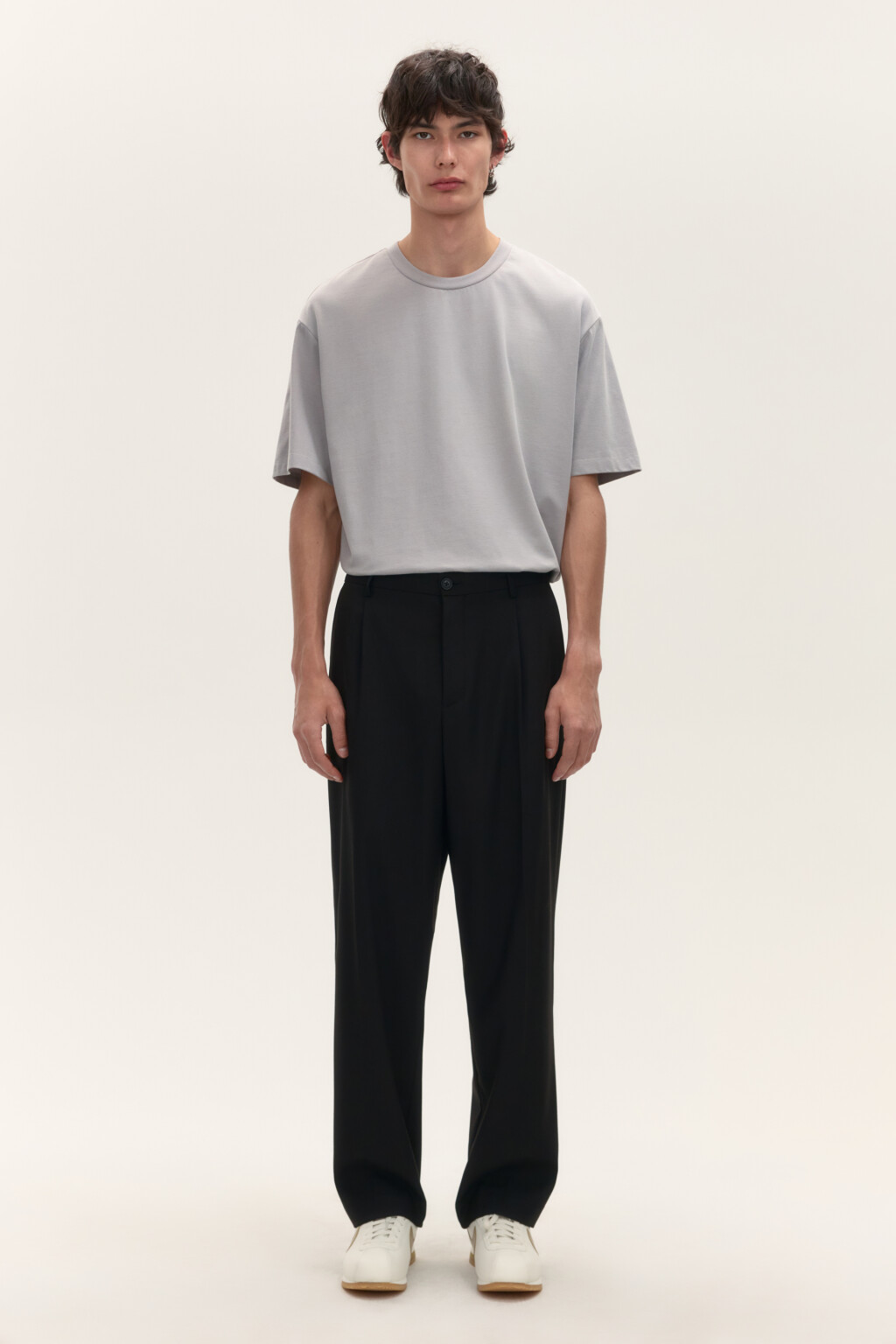 Брюки классические костюмные - цвет черный - 4