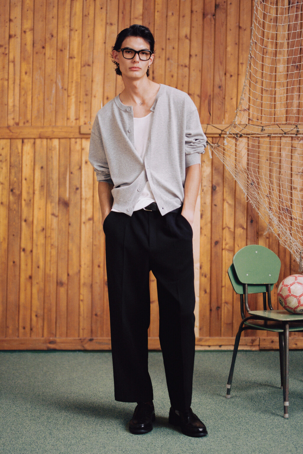 Брюки прямые костюмные - цвет черный - 8