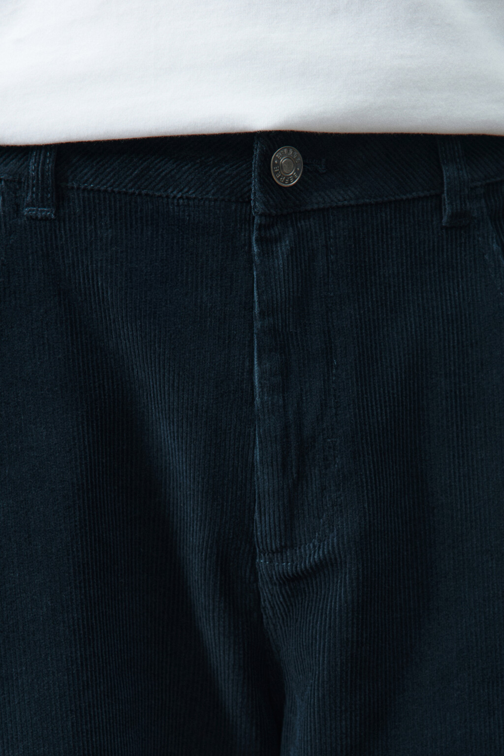 Брюки широкие вельветовые - цвет черный - 7