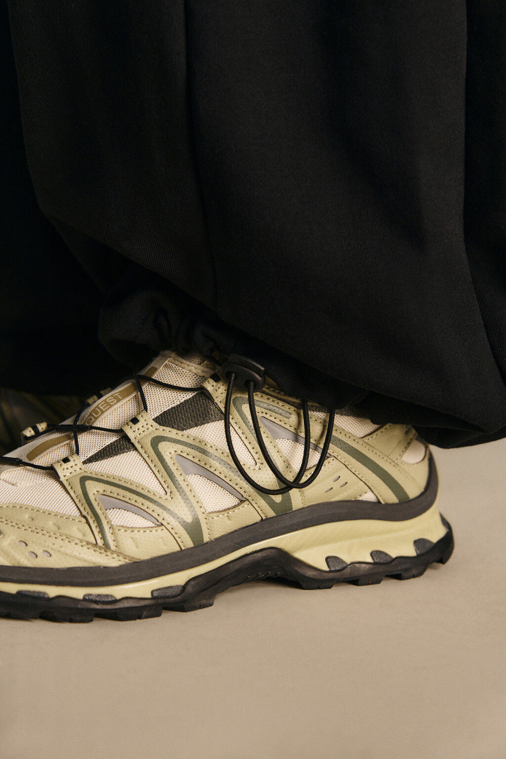 Брюки широкие трикотажные - цвет черный - 6