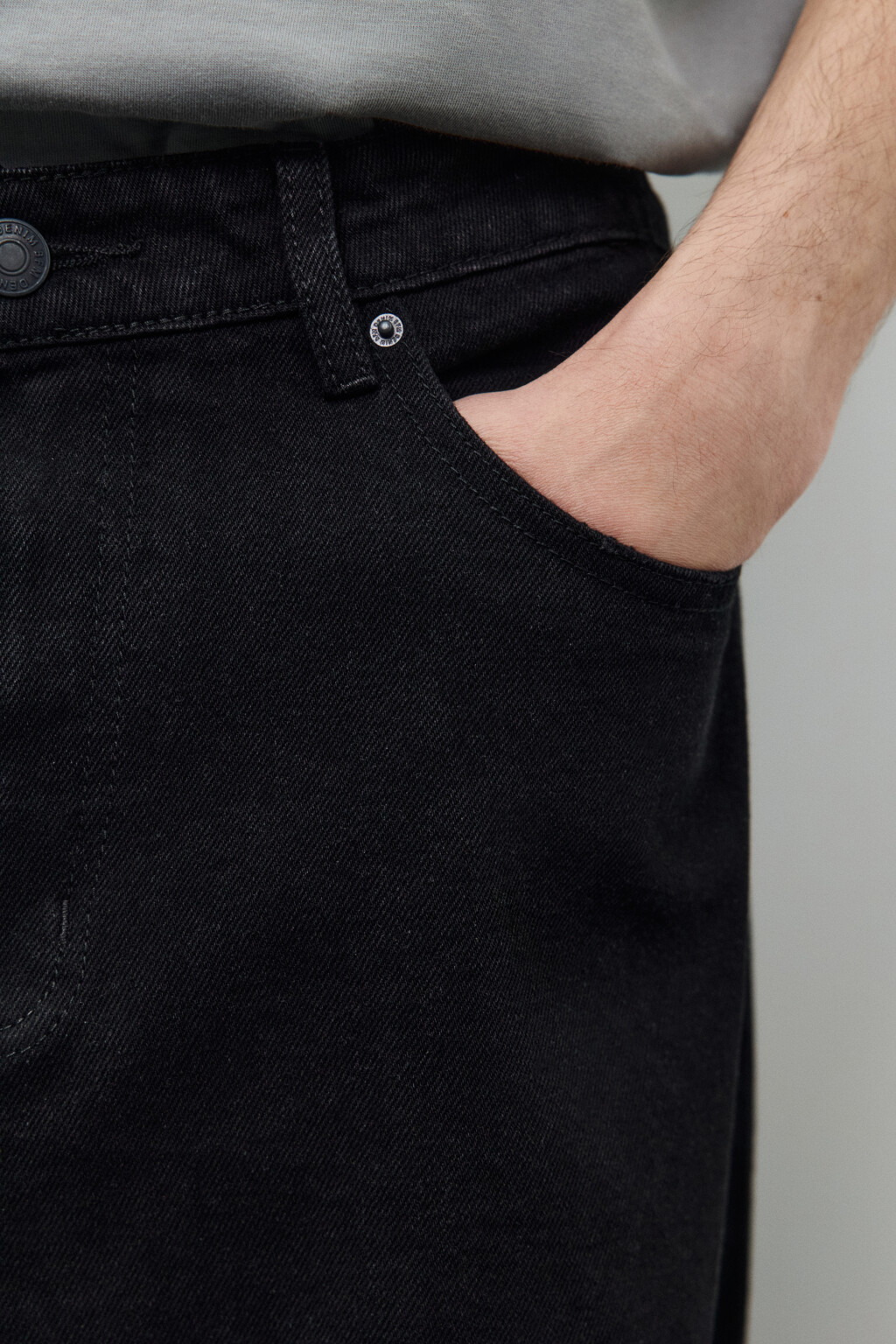 Джинсы baggy fit рваные - цвет черный - 6