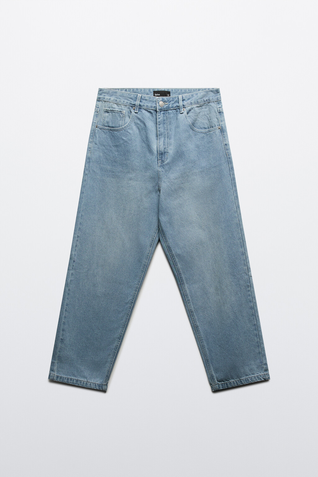 Джинсы baggy fit зауженные - цвет голубой - 7