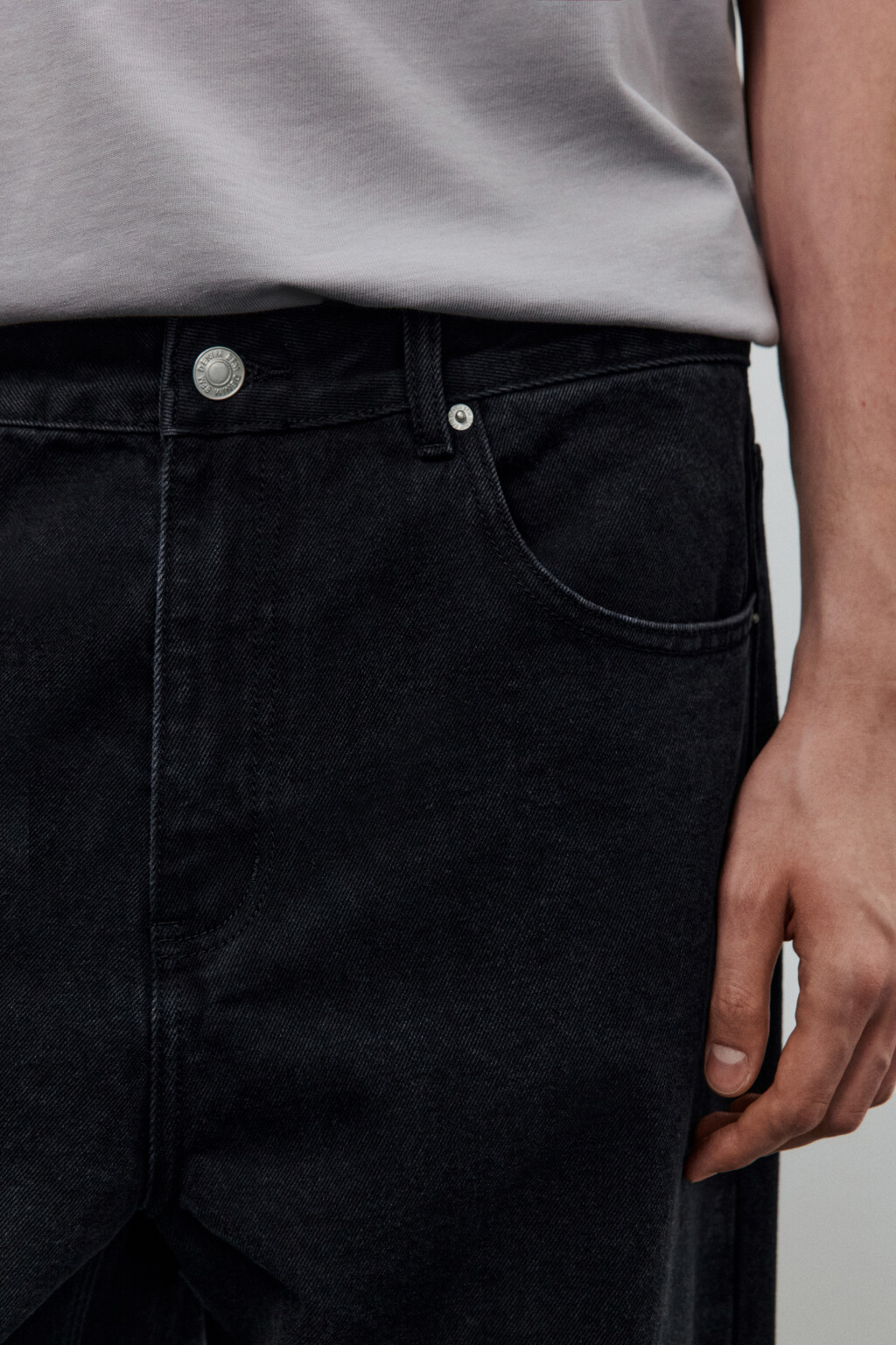 Джинсы baggy fit зауженные - цвет черный - 6