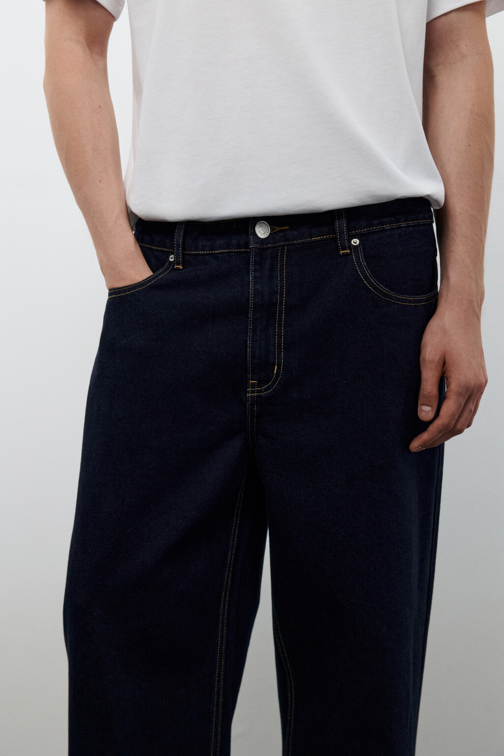 Джинсы прямые классические - цвет синий - 5