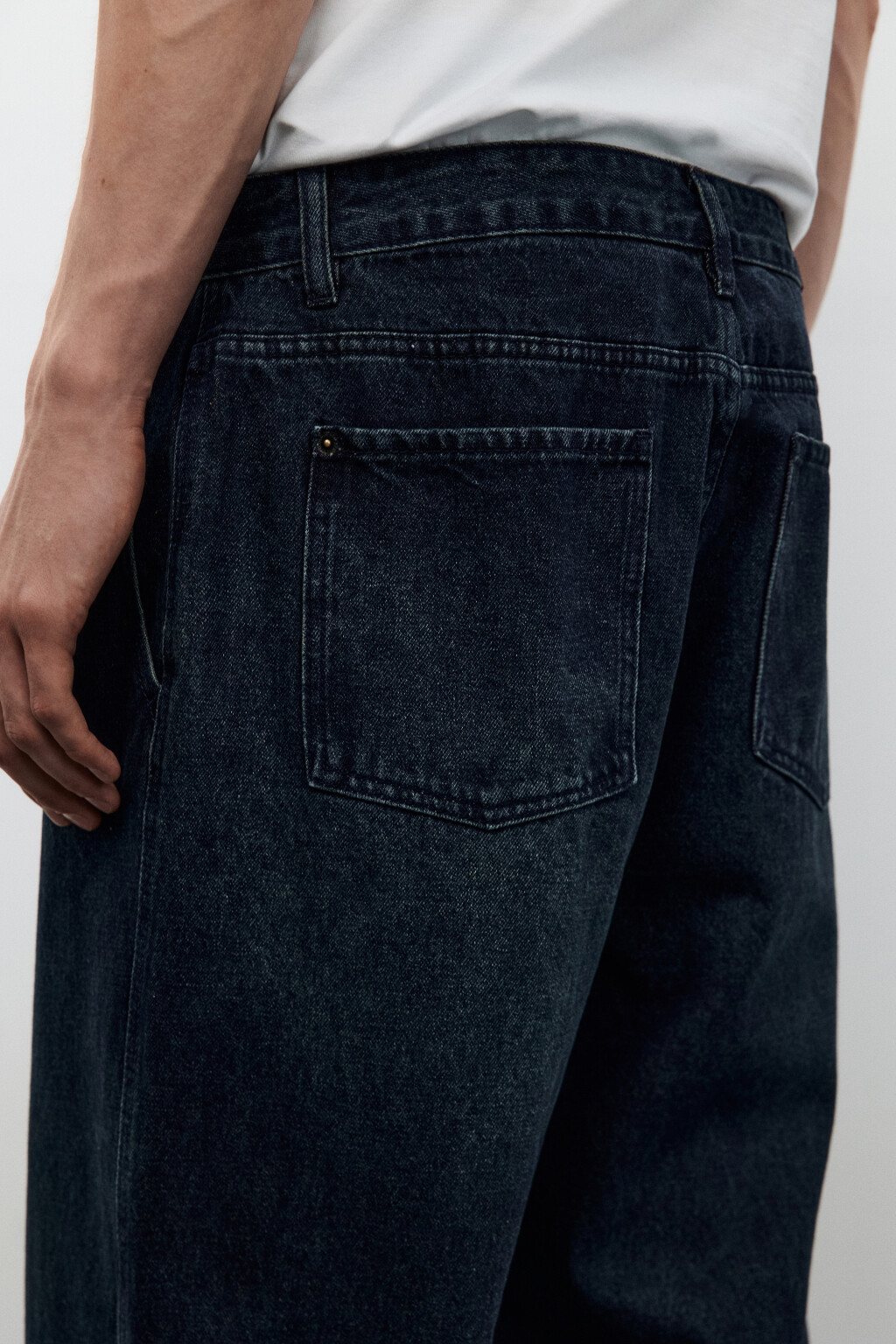 Джинсы baggy fit зауженные - цвет синий - 6