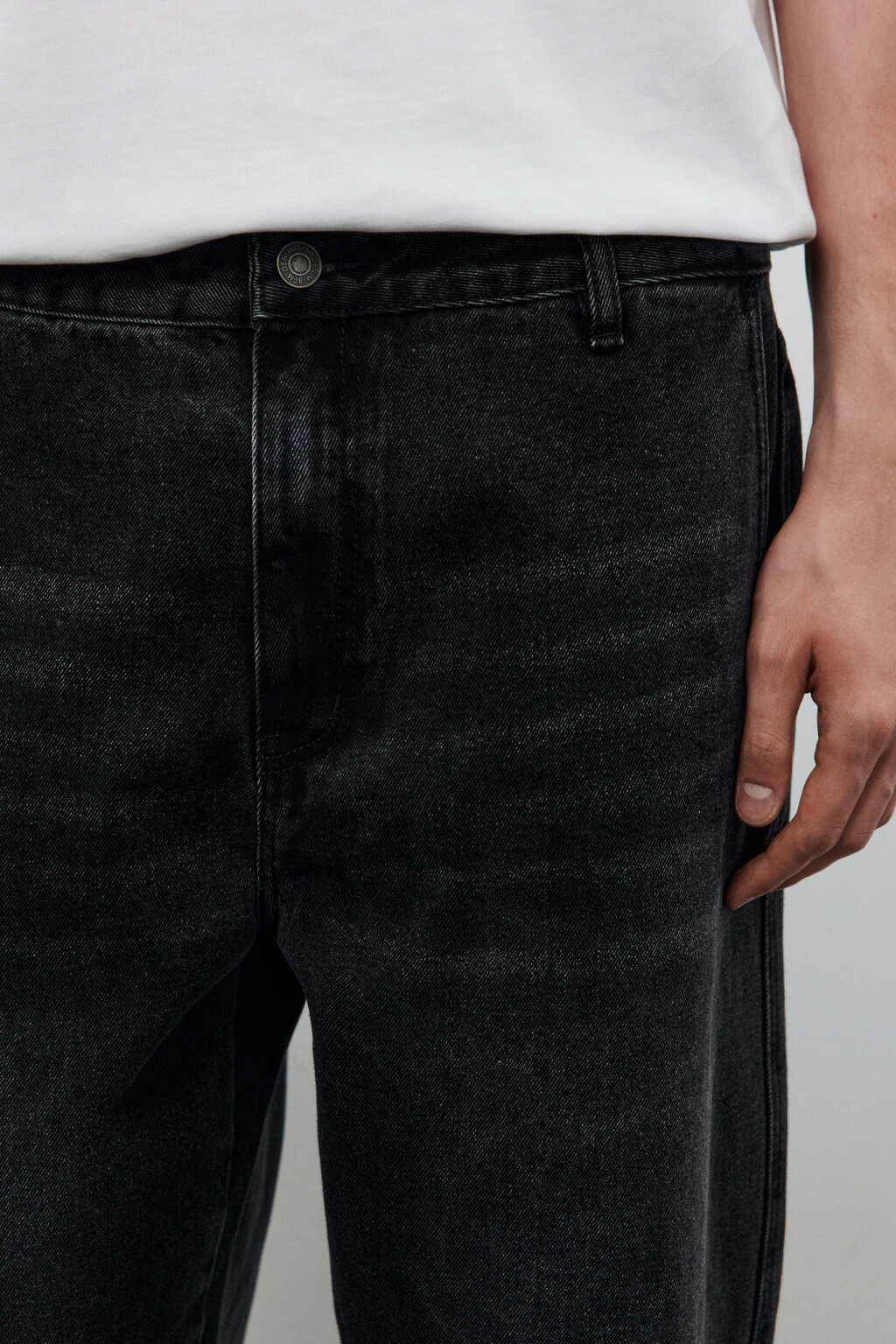 Джинсы baggy fit зауженные - цвет серый - 5