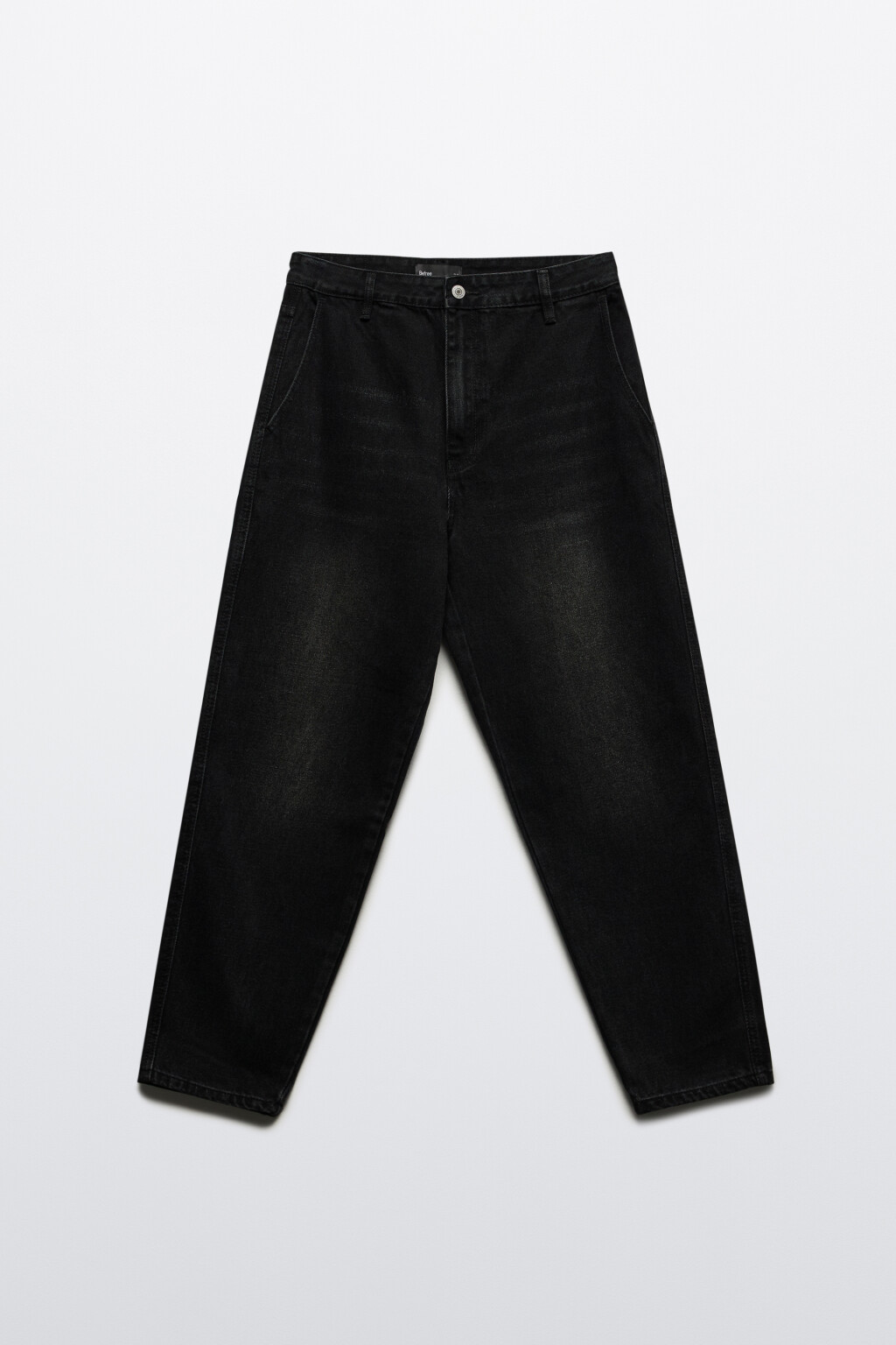 Джинсы baggy fit зауженные - цвет черный - 7