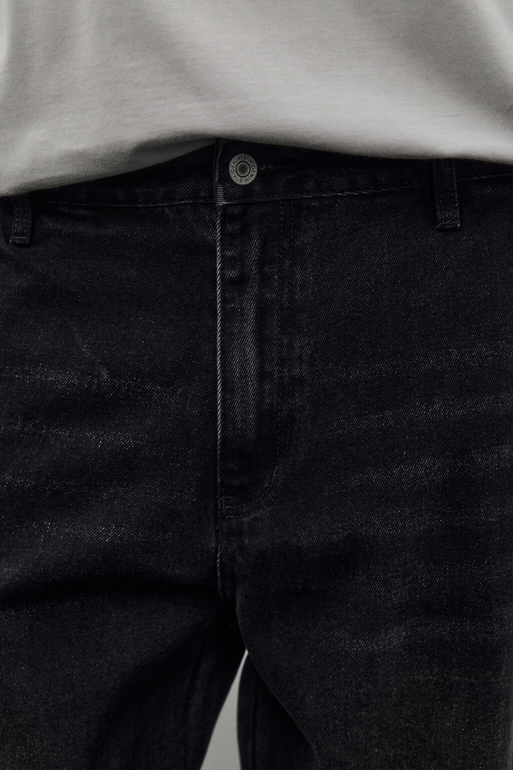 Джинсы baggy fit зауженные - цвет черный - 5