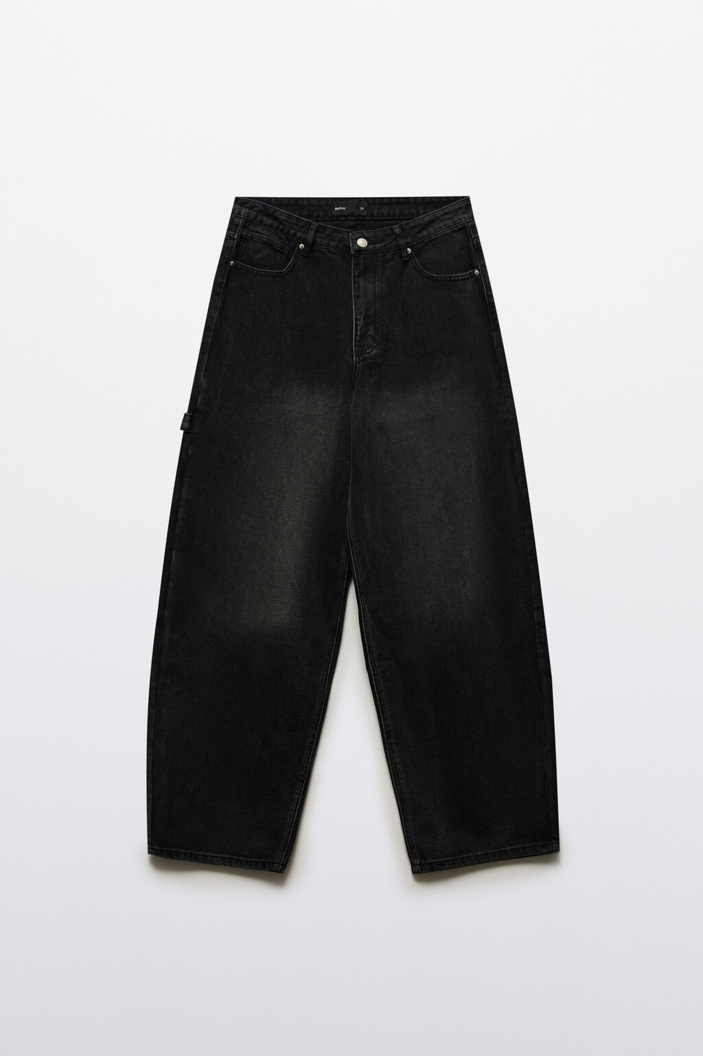 Джинсы baggy fit с декоративной петлей - цвет черный - 8