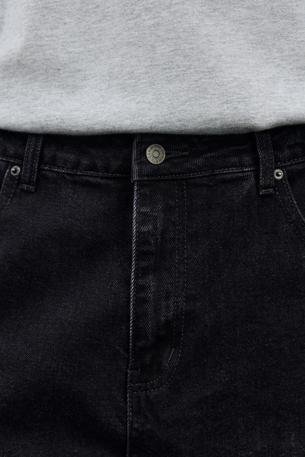 Джинсы прямые с вареным эффектом - цвет черный - 5