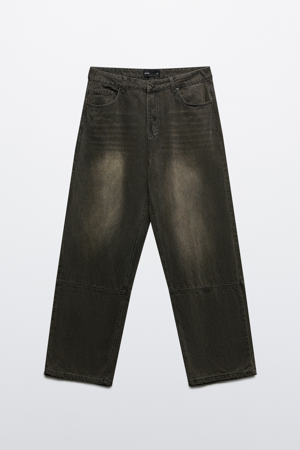 Джинсы прямые с вареным эффектом - цвет коричневый - 8