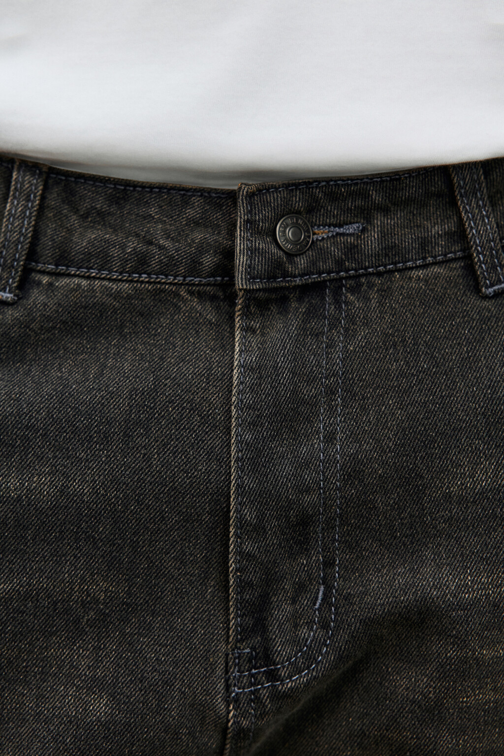 Джинсы прямые с вареным эффектом - цвет коричневый - 6