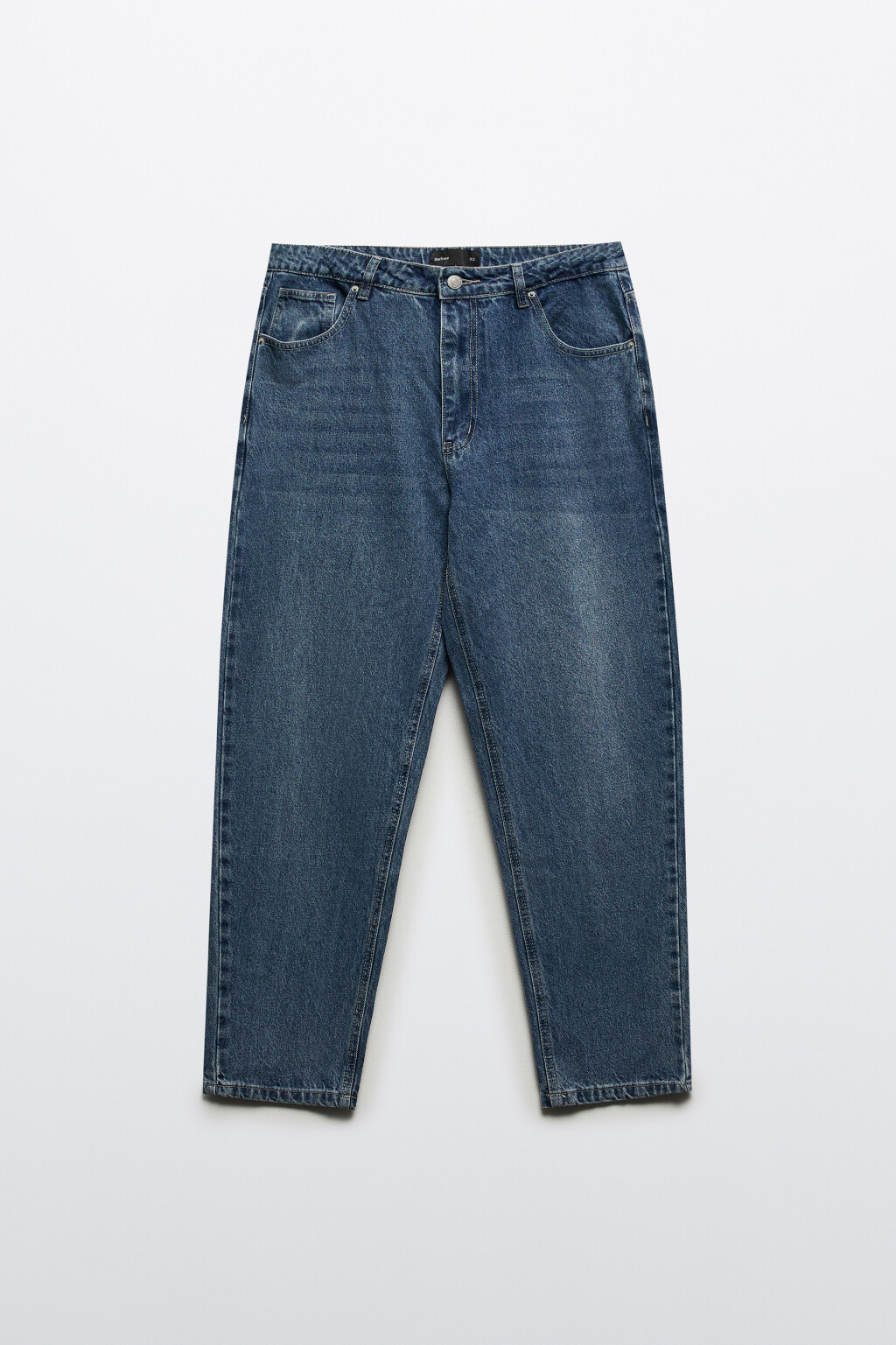 Джинсы зауженные с вареным эффектом - цвет голубой - 7