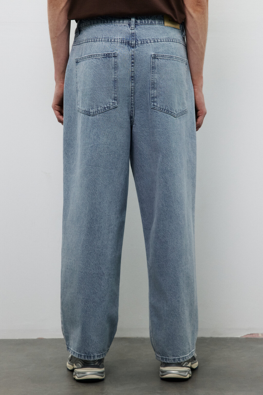 Джинсы baggy fit рваные - цвет голубой - 3