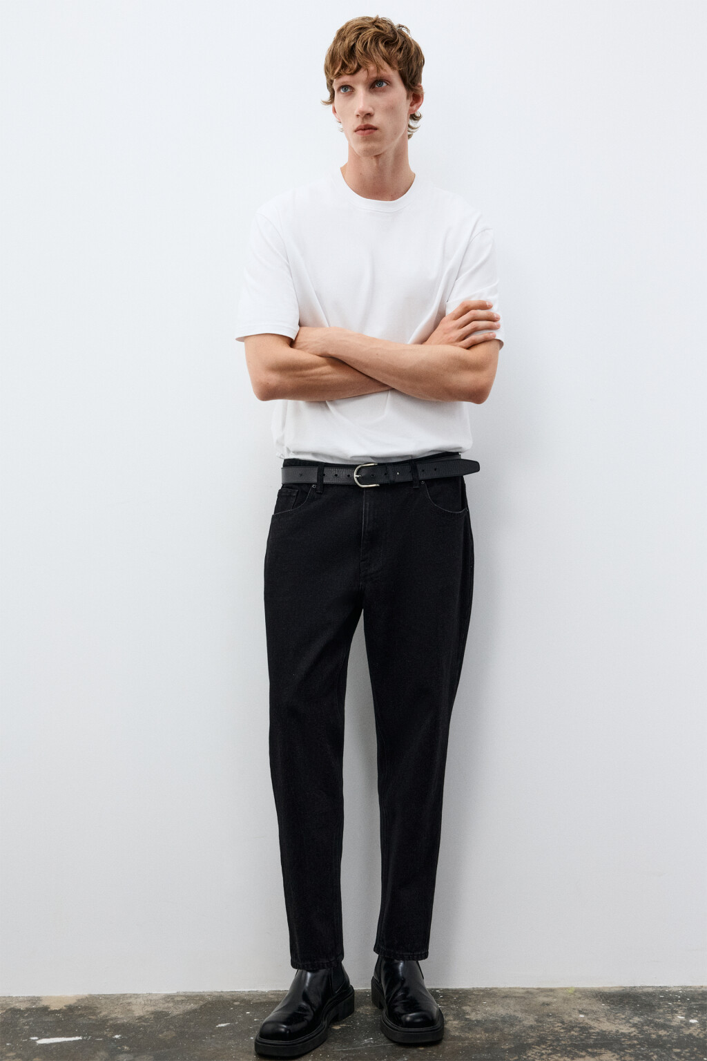 Джинсы зауженные классические - цвет черный - 1