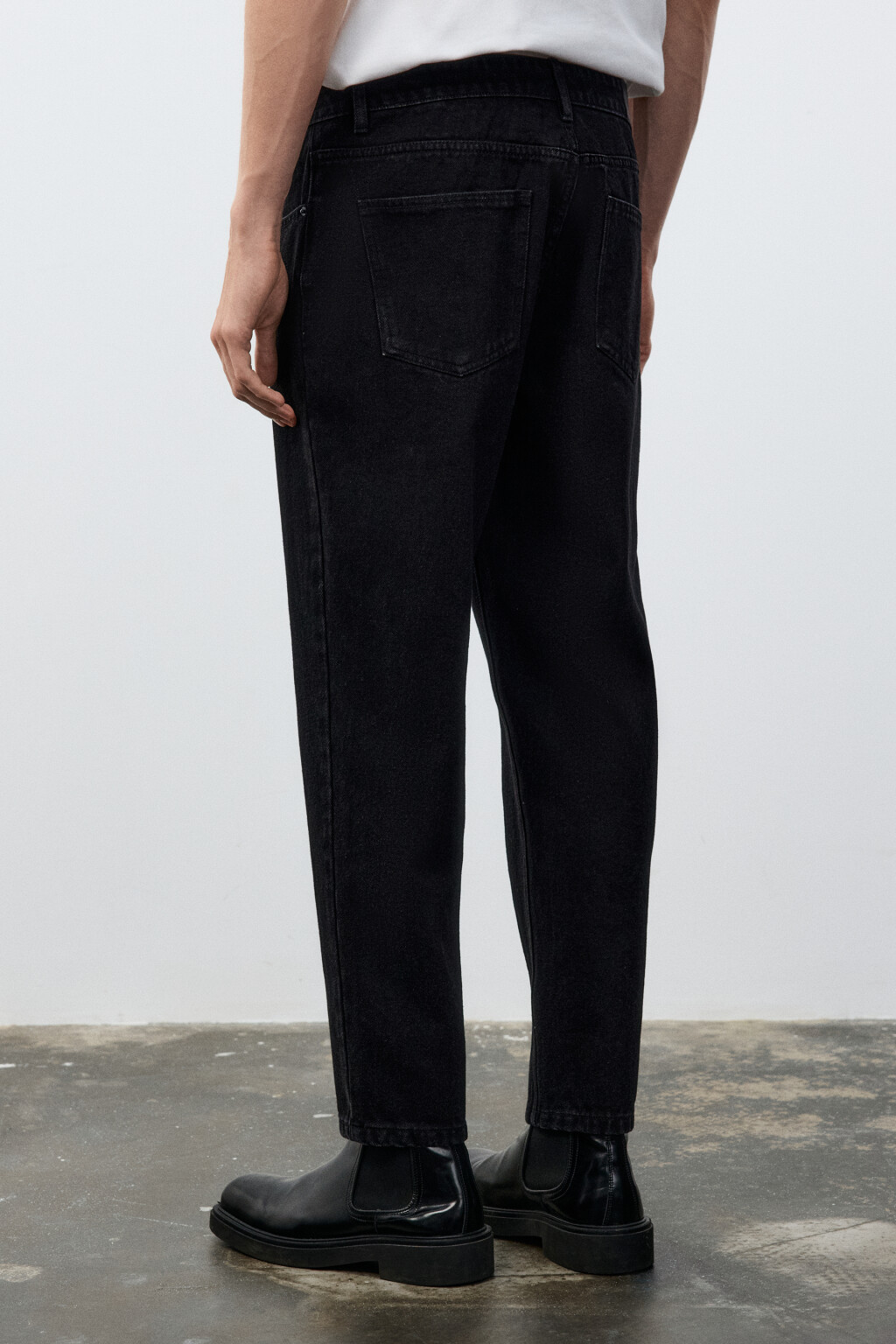 Джинсы зауженные классические - цвет черный - 3