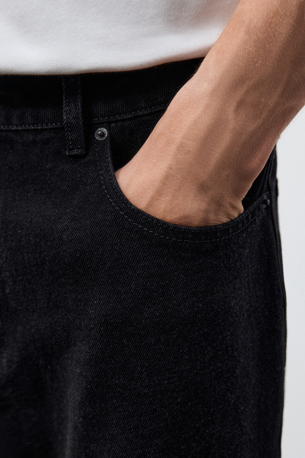 Джинсы зауженные классические - цвет черный - 6