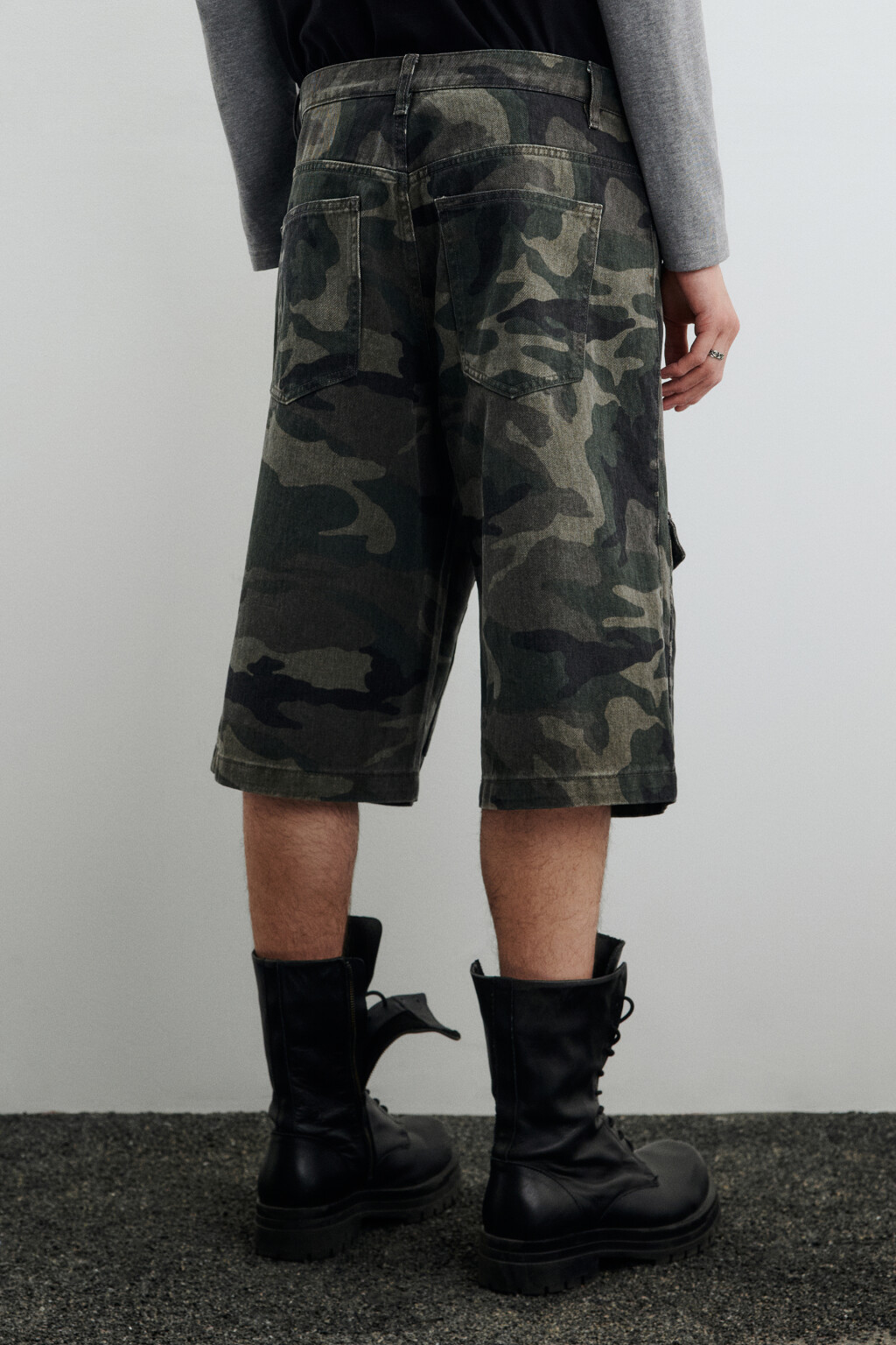 Джортсы с принтом в армейском стиле - цвет зеленый - 3