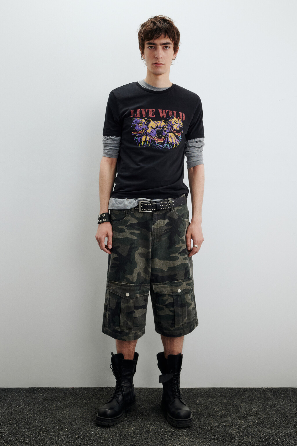 Джортсы с принтом в армейском стиле - цвет зеленый - 6