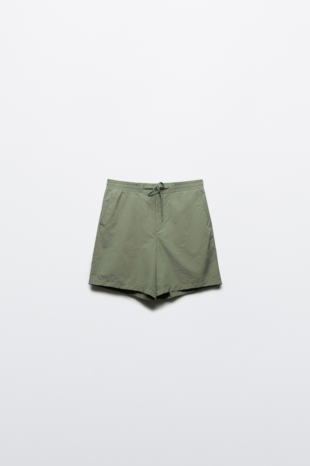 Шорты с поясом на завязках - цвет зеленый - 7