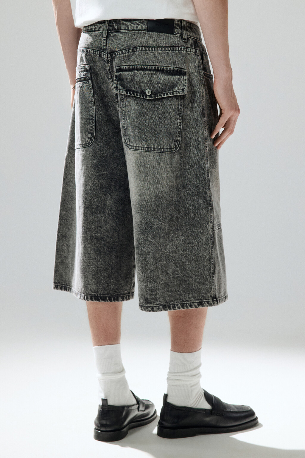 Джортсы с декоративными швами - цвет серый - 3