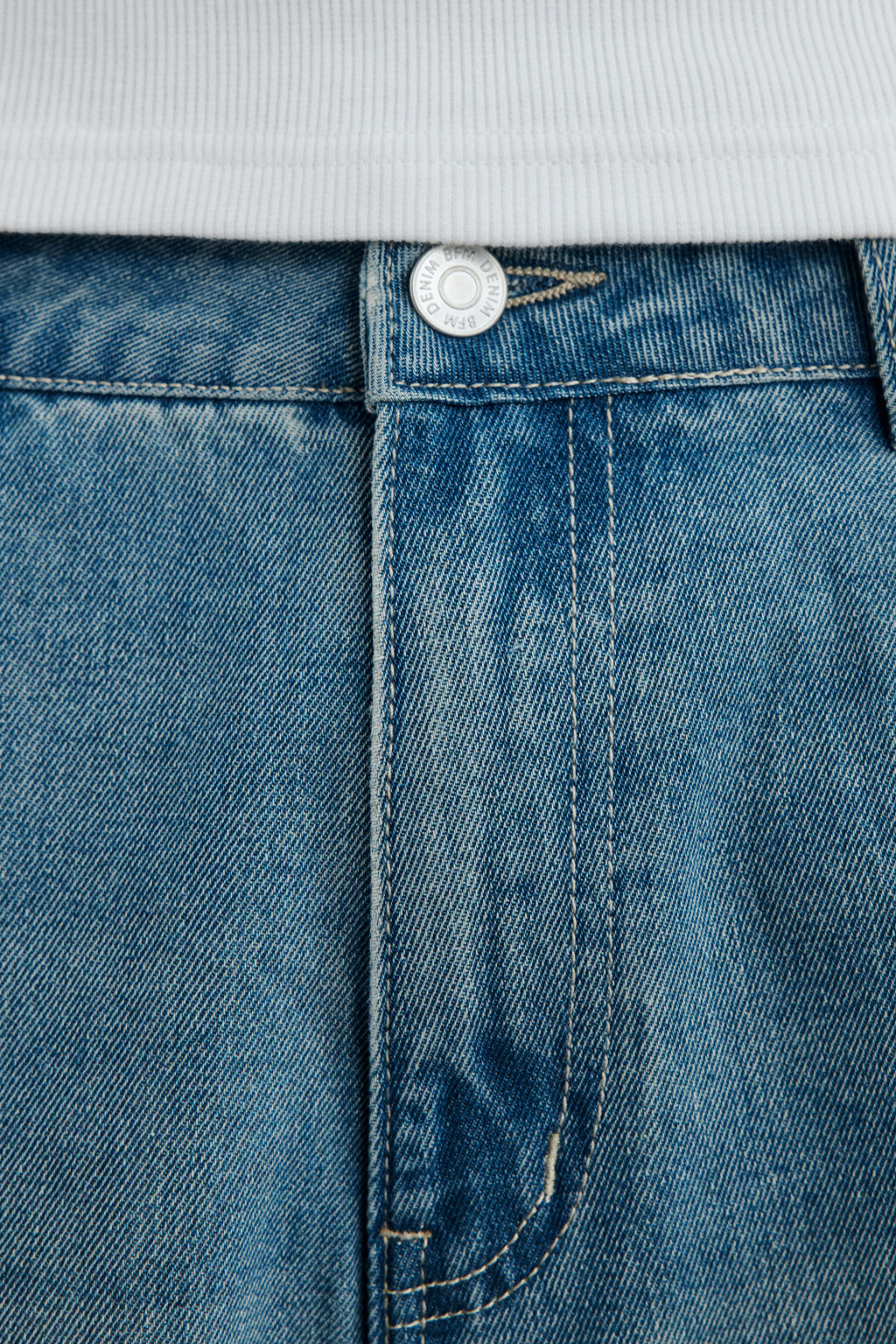 Джортсы широкие с вышивкой - цвет голубой - 5