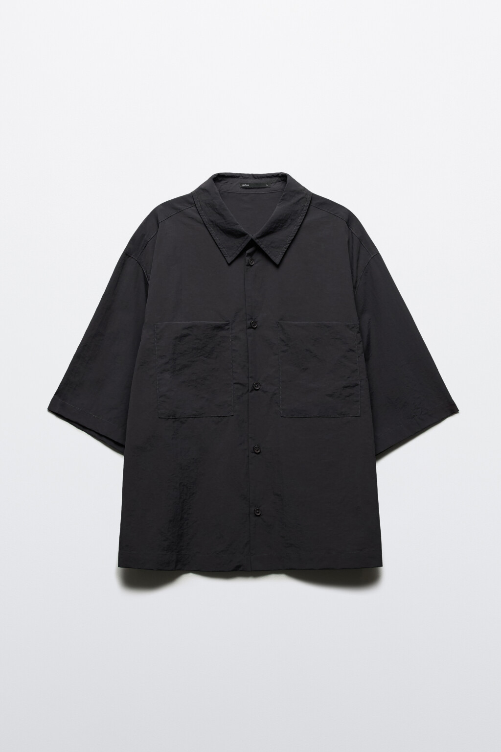 Рубашка с нагрудными карманами - цвет черный - 8