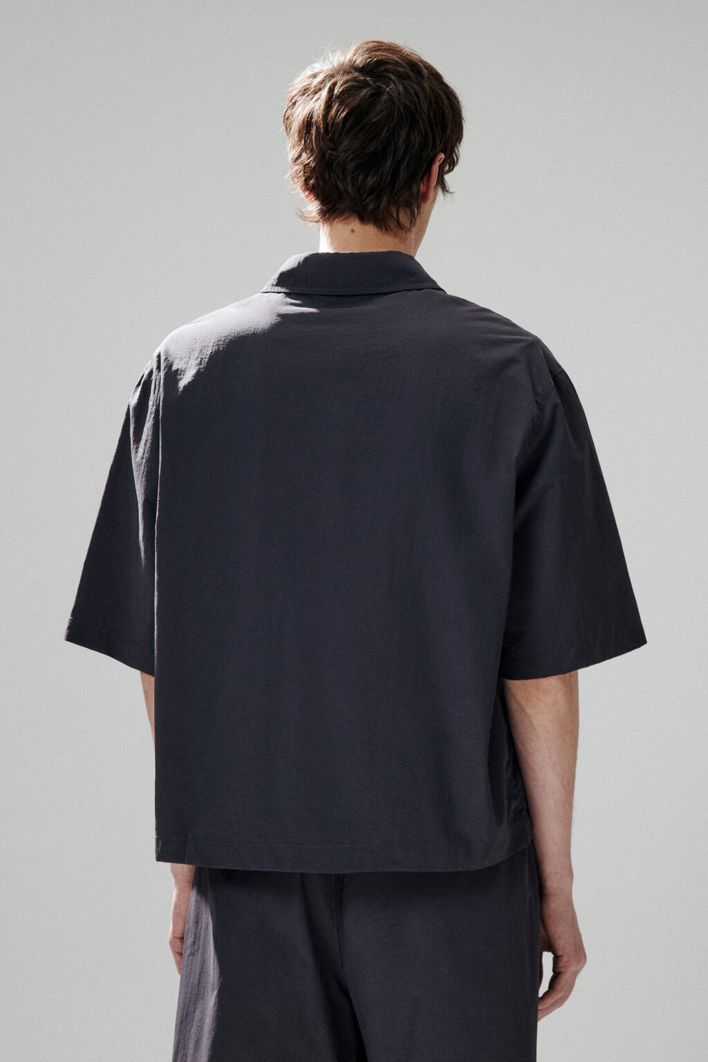 Рубашка с нагрудными карманами - цвет черный - 4