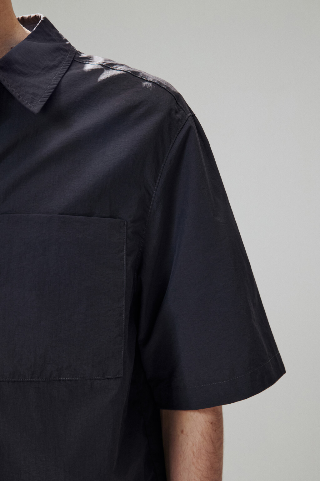 Рубашка с нагрудными карманами - цвет черный - 7