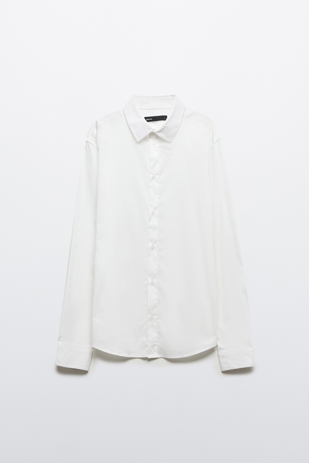 Рубашка классическая прямая - цвет белый - 8