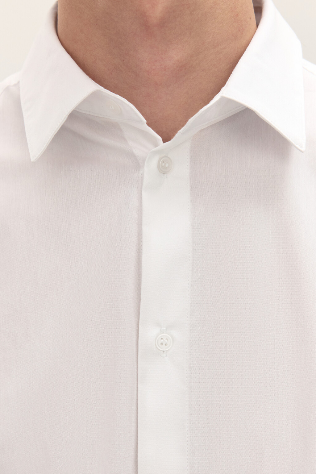 Рубашка классическая прямая - цвет белый - 6