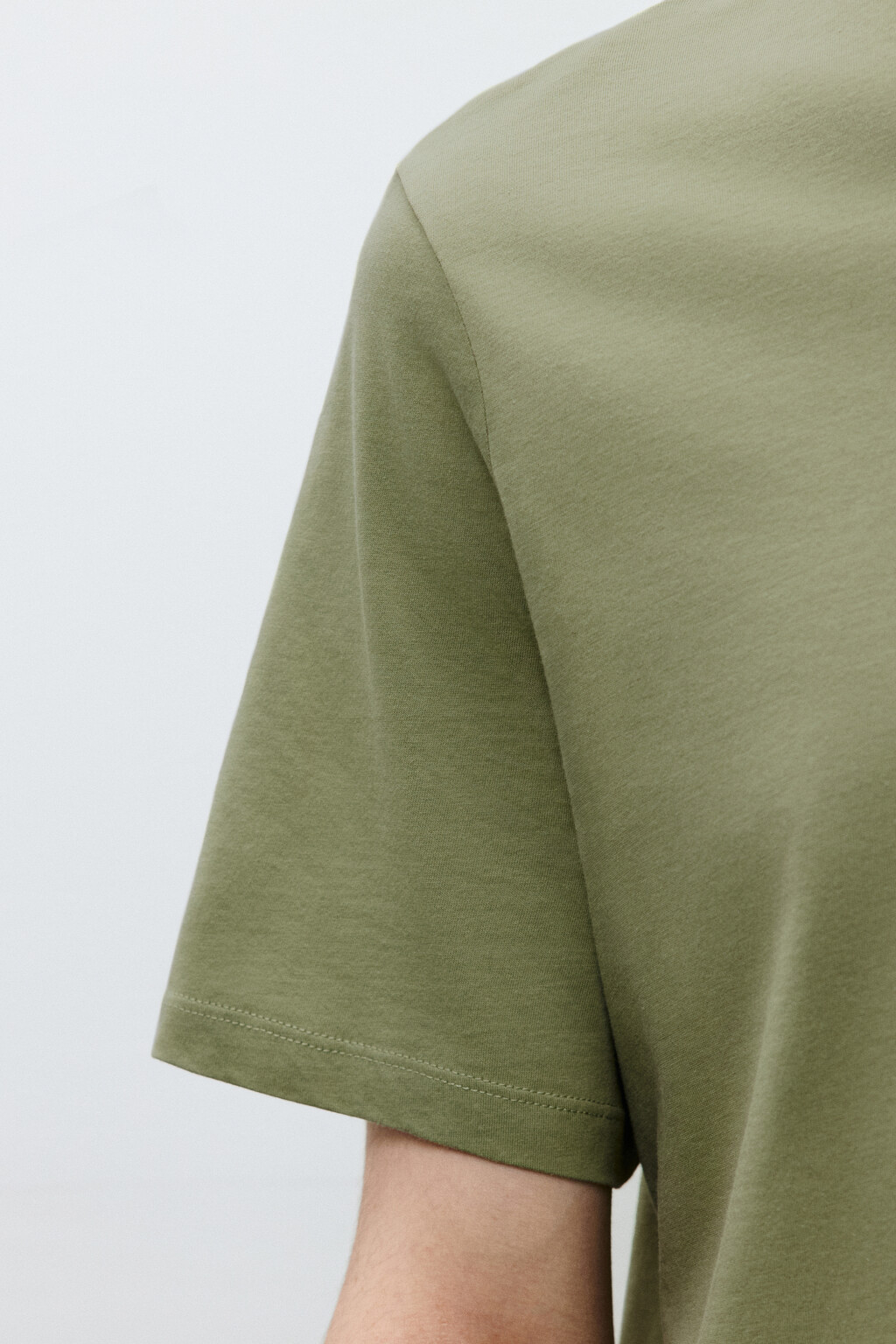 Футболка из легкого хлопкового трикотажа - цвет зеленый - 7