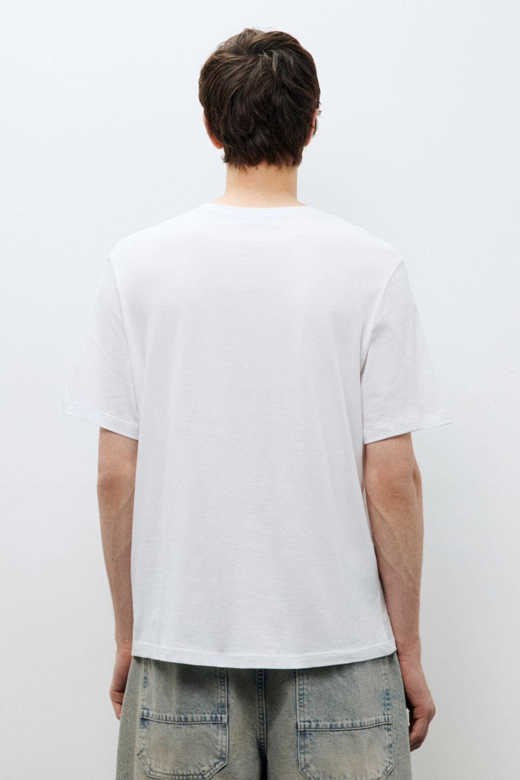 Футболка из легкого хлопкового трикотажа - цвет белый - 3