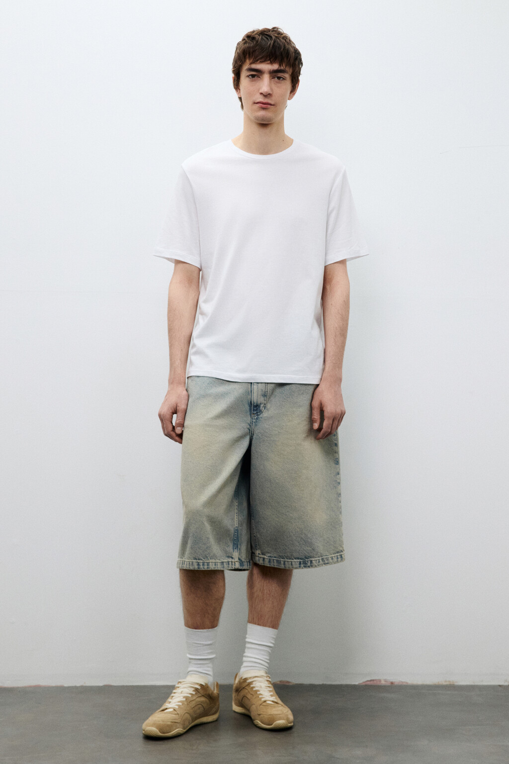 Футболка из легкого хлопкового трикотажа - цвет белый - 4