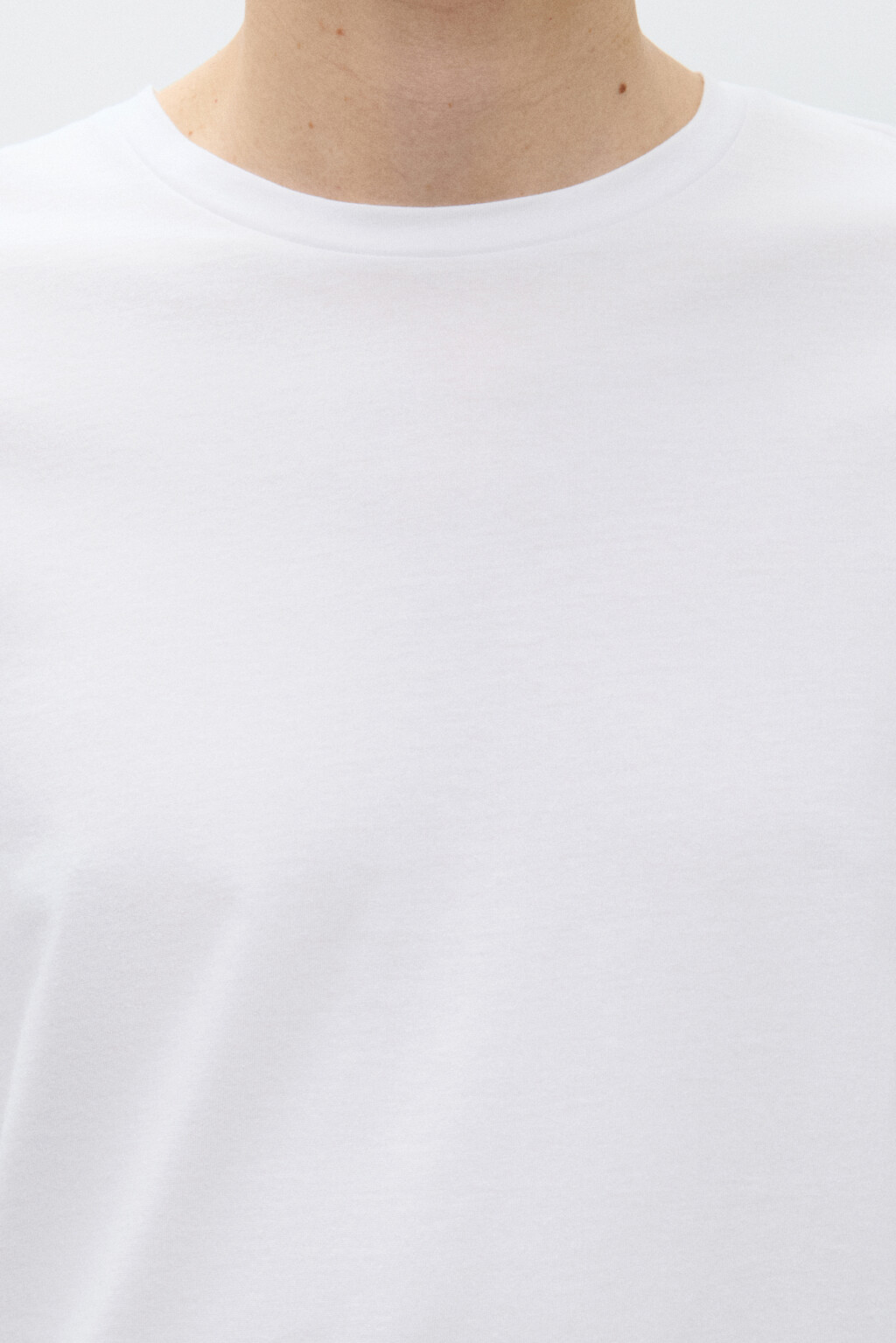 Футболка из легкого хлопкового трикотажа - цвет белый - 5