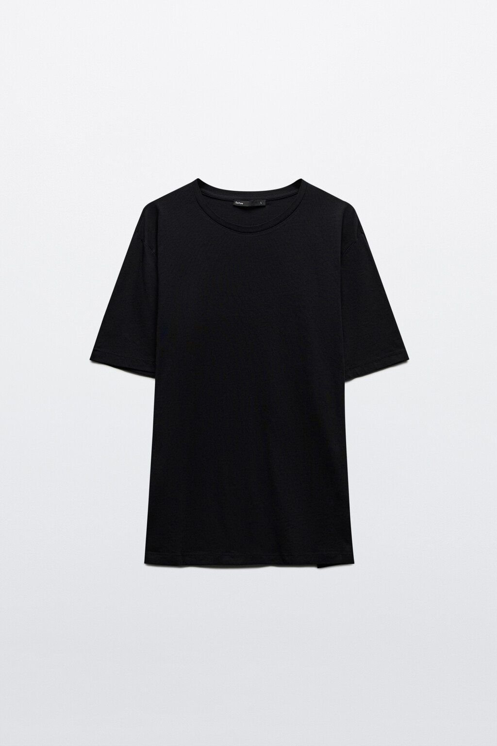 Футболка из легкого хлопкового трикотажа - цвет черный - 7