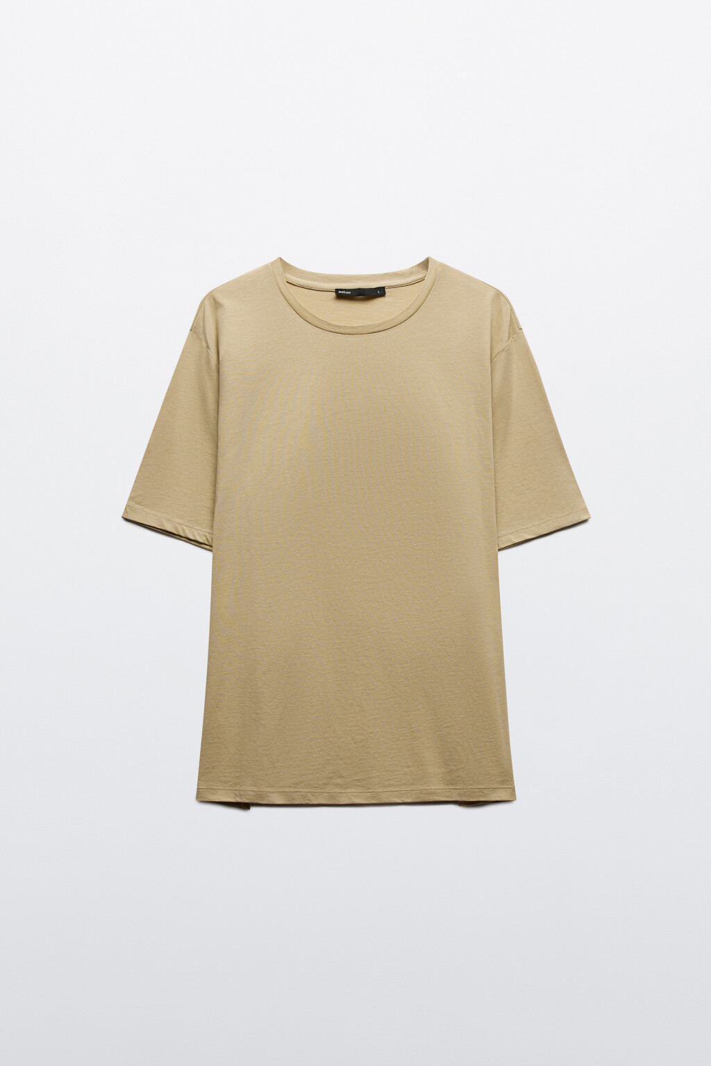 Футболка из легкого хлопкового трикотажа - цвет бежевый - 7