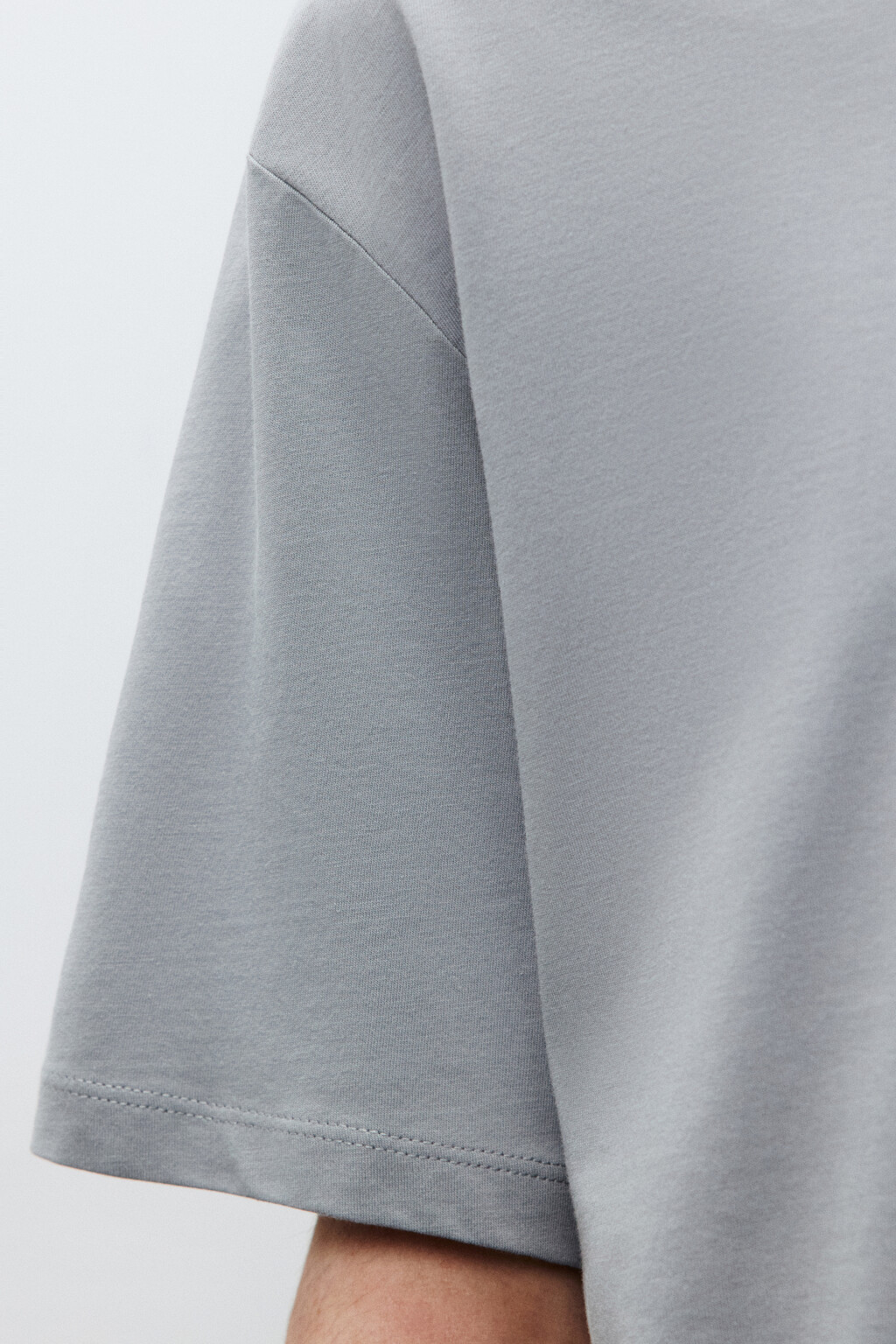 Футболка хлопковая с принтом - цвет серый - 6