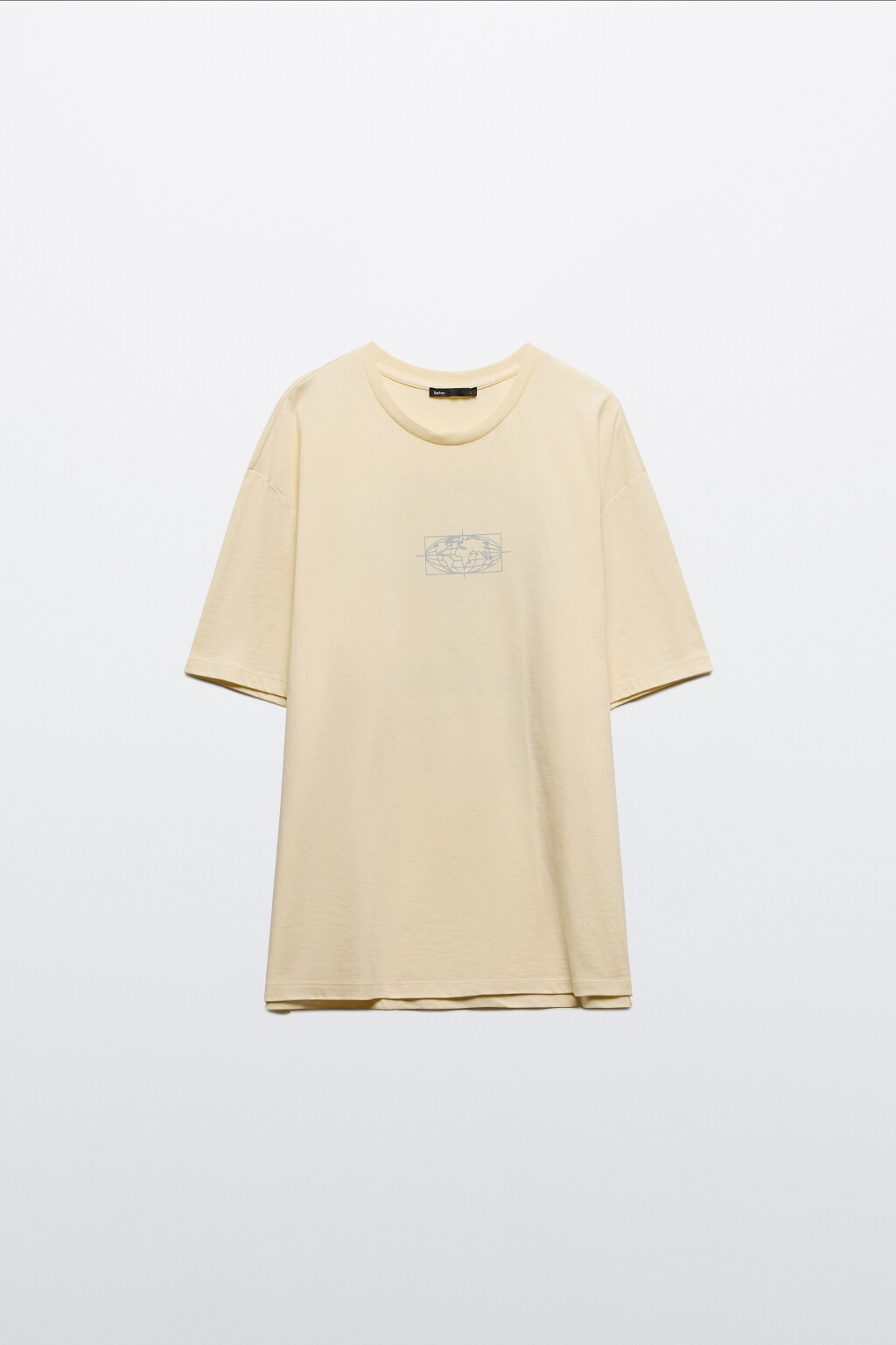 Футболка хлопковая с принтом - цвет бежевый - 8