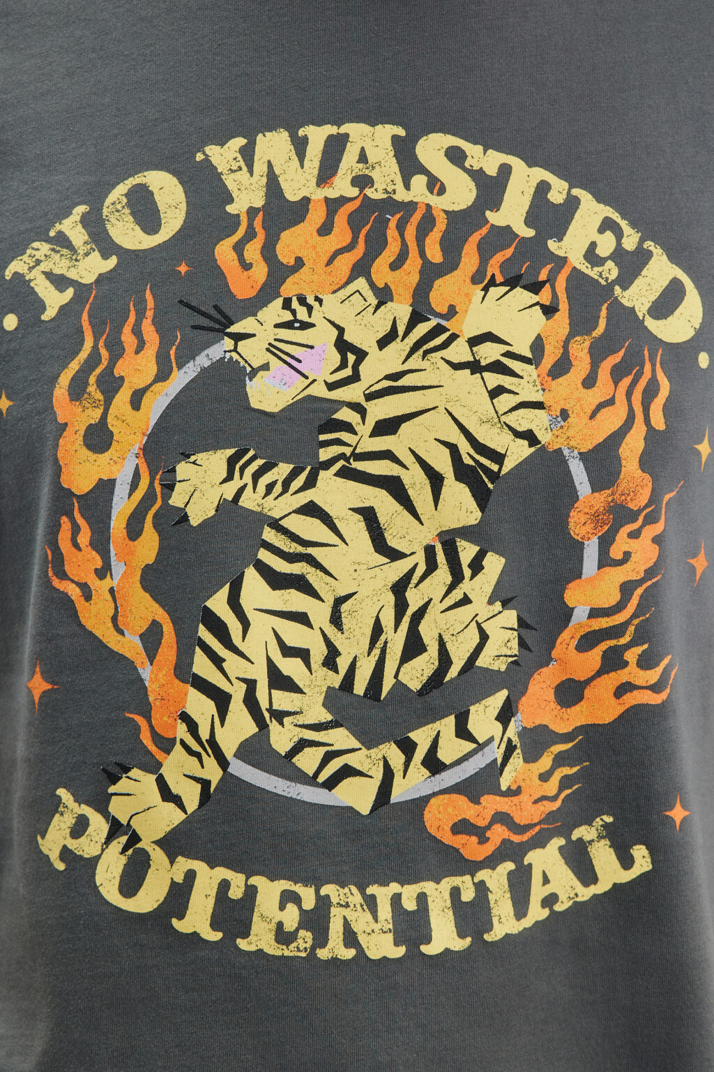 Футболка хлопковая с принтом - цвет серый - 5