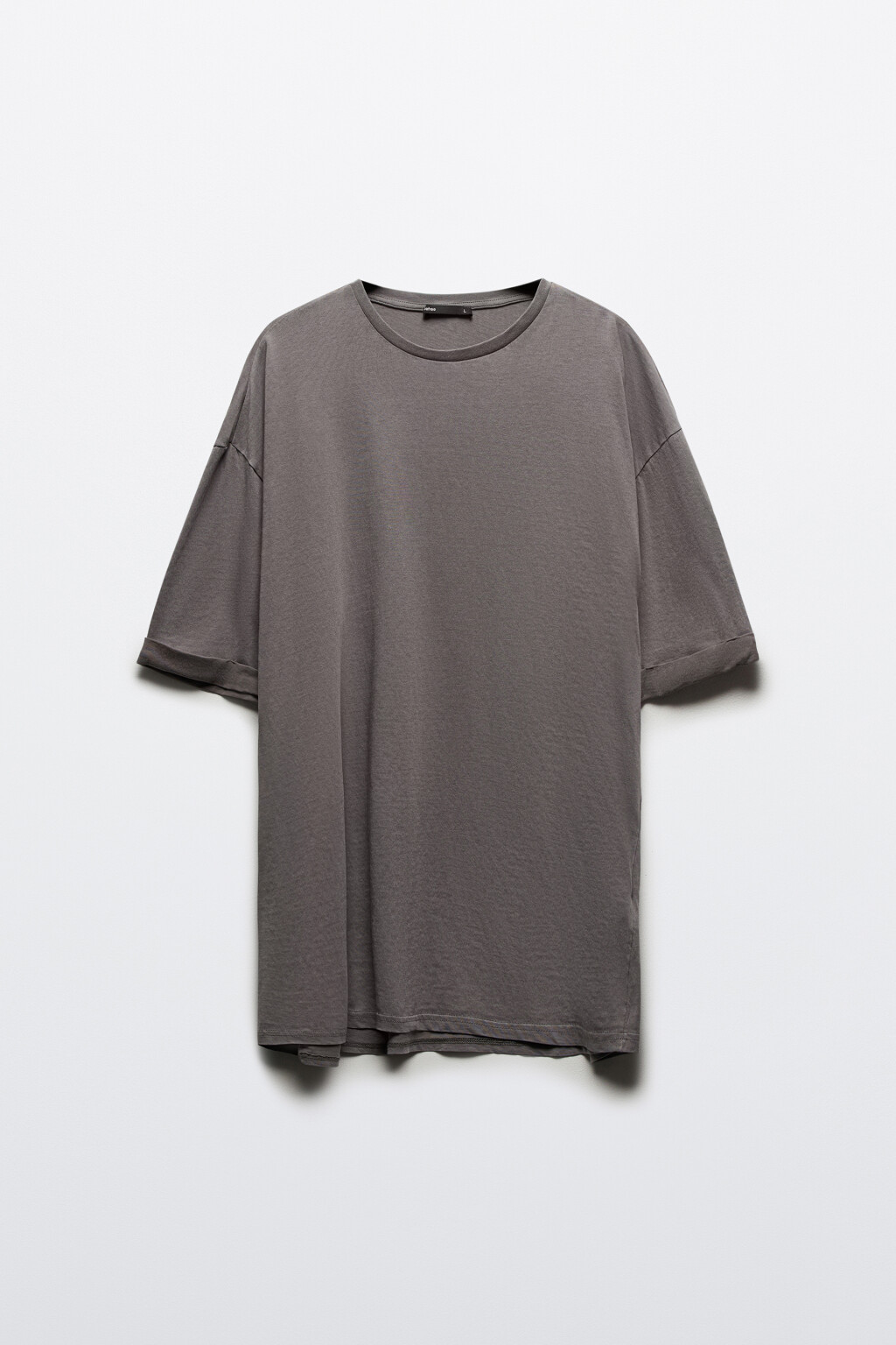 Футболка хлопковая с вареным эффектом - цвет серый - 7