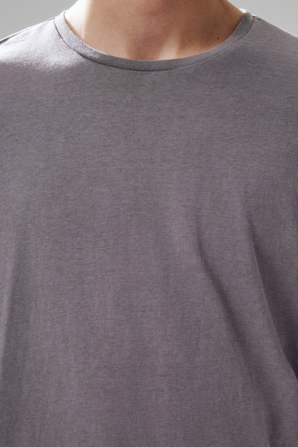 Футболка хлопковая с вареным эффектом - цвет серый - 5