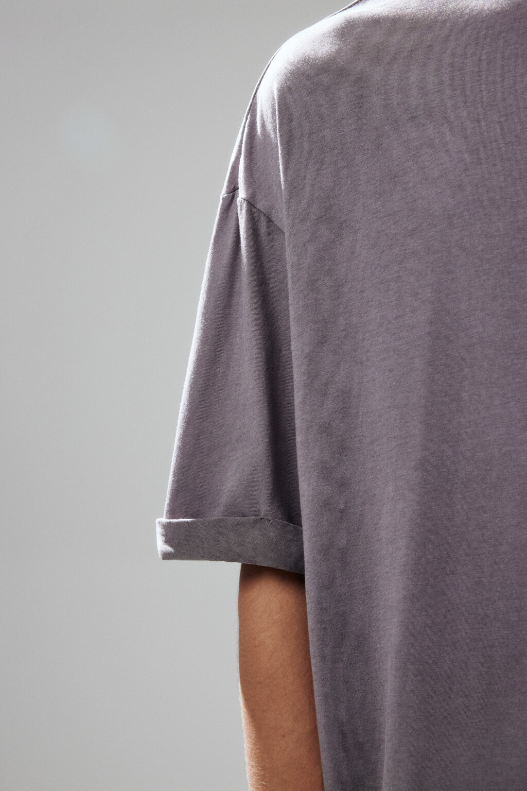 Футболка хлопковая с вареным эффектом - цвет серый - 6