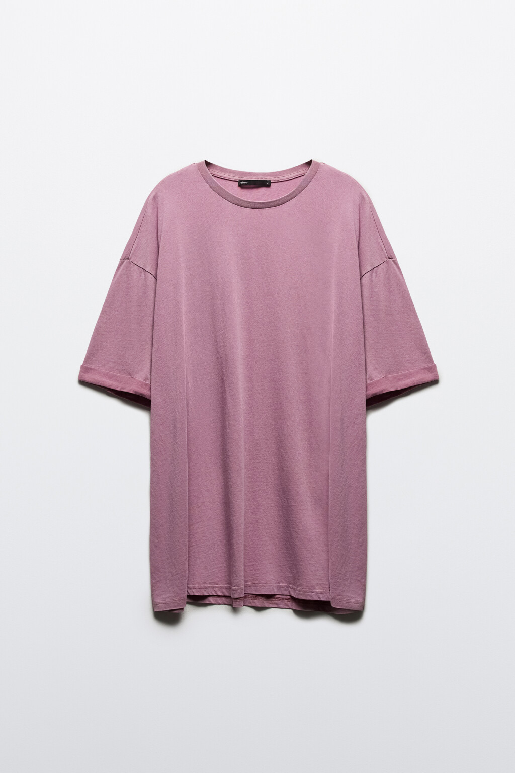 Футболка хлопковая с вареным эффектом - цвет розовый - 7