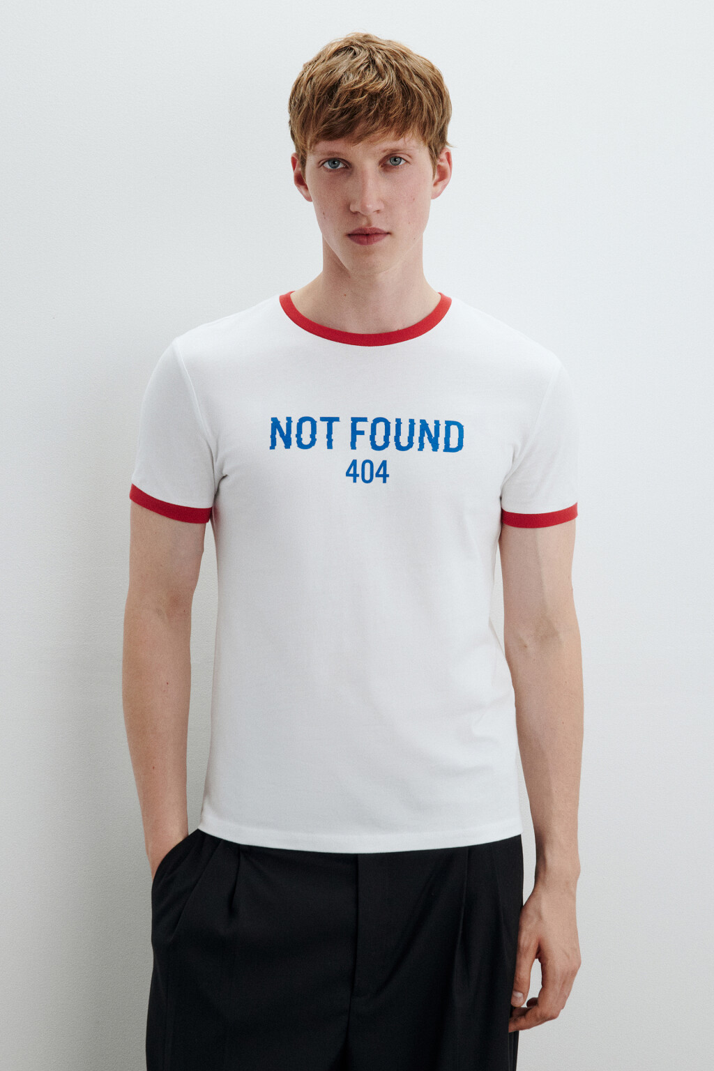 Футболка облегающая с принтом - цвет белый - 3