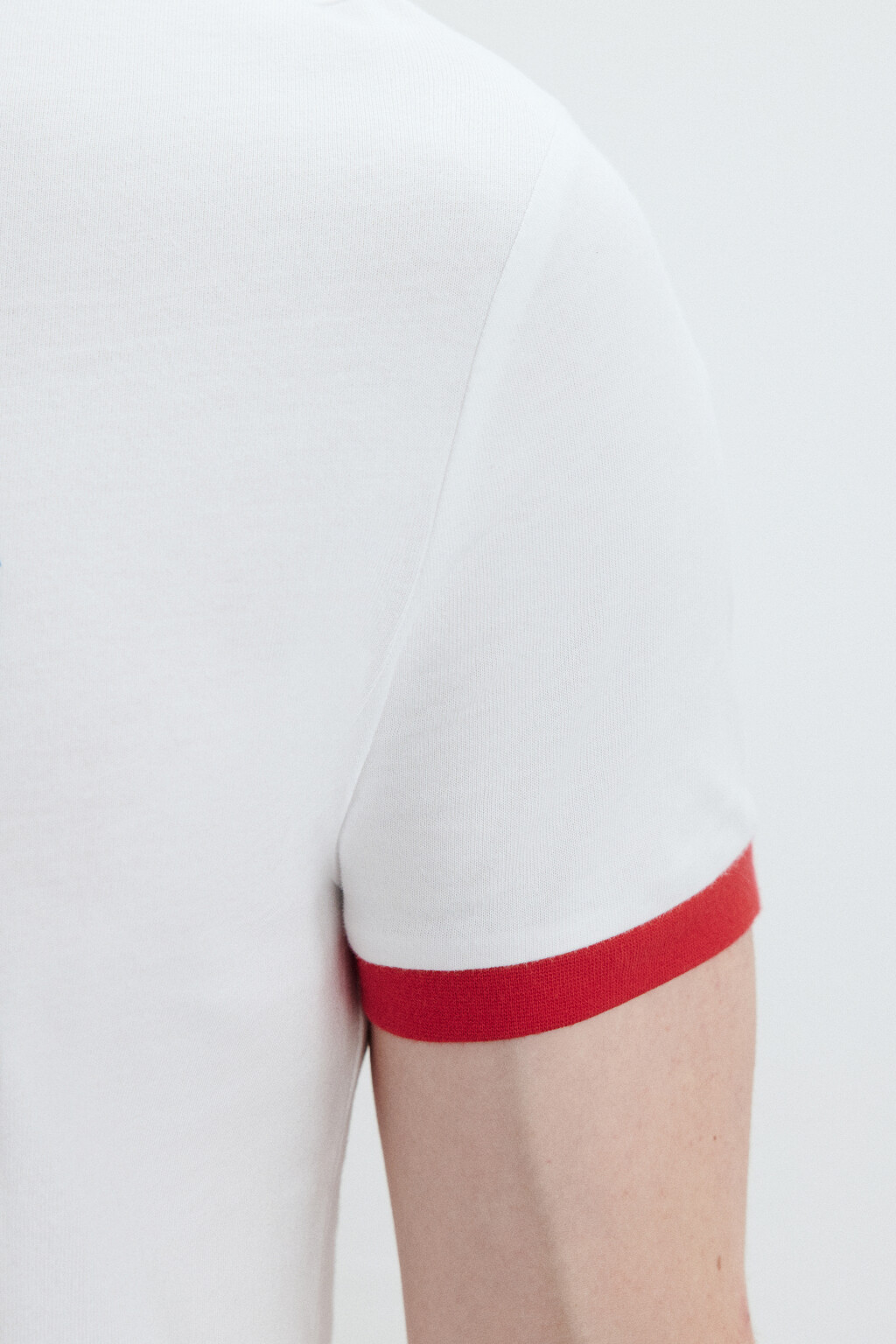 Футболка облегающая с принтом - цвет белый - 7