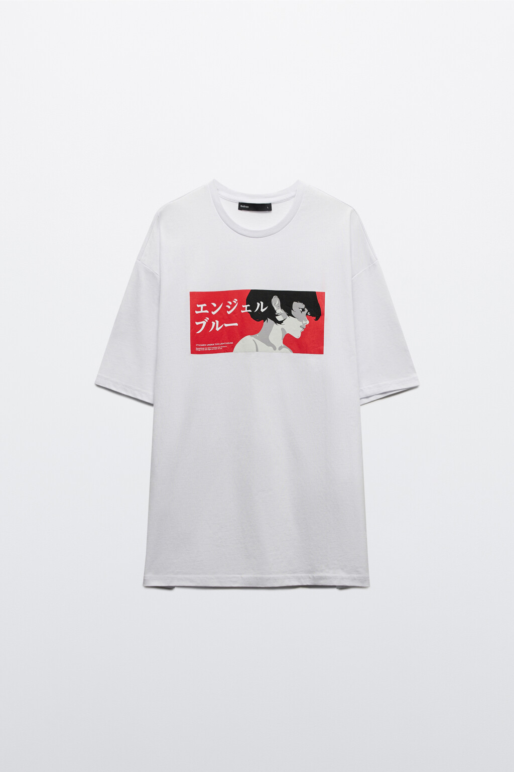 Футболка хлопковая с принтом - цвет белый - 8