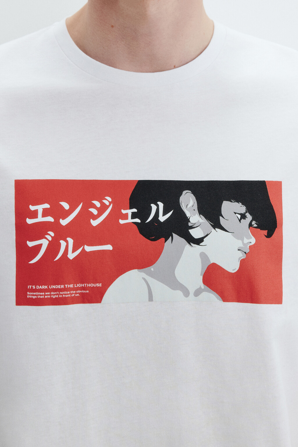 Футболка хлопковая с принтом - цвет белый - 6